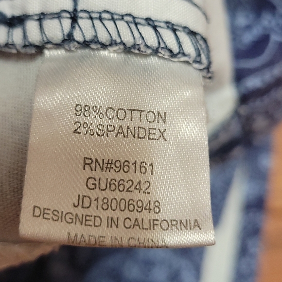 BeBop blue pattern shorts - EUC - Picture 6 of 7